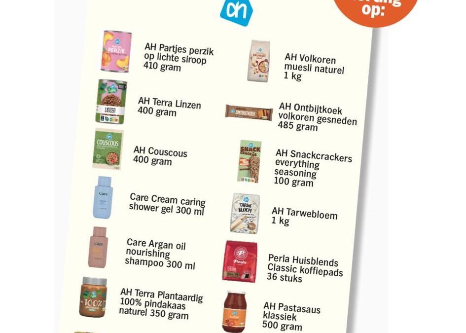 Landelijke AH Winkelweekactie ook bij jou in de buurt